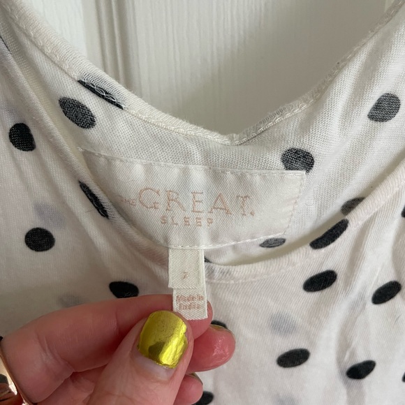 The Great Slip Sleeper Polka Dot Jumpsuit- size 2 - Picture 2 of 4